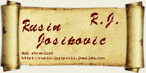 Rusin Josipović vizit kartica